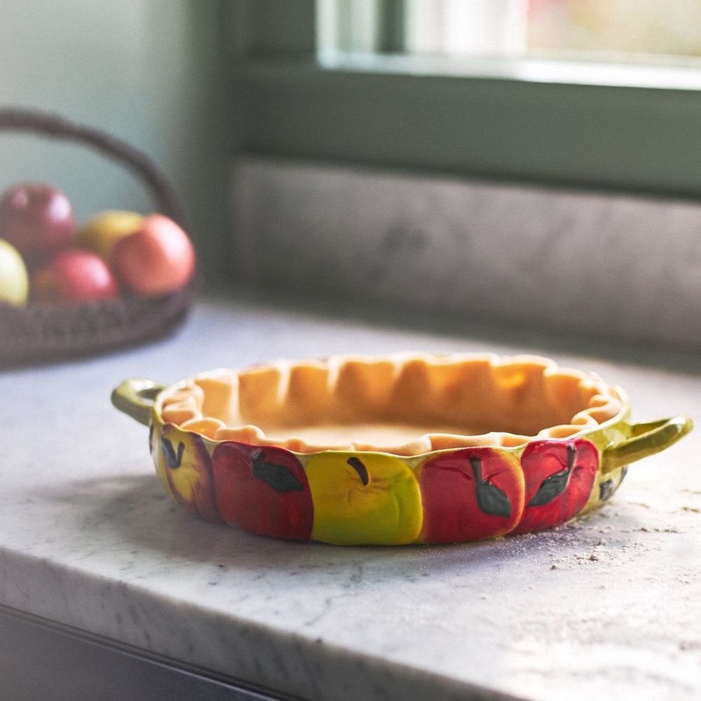 Anthropologie Apple Cider Season Pie Dish